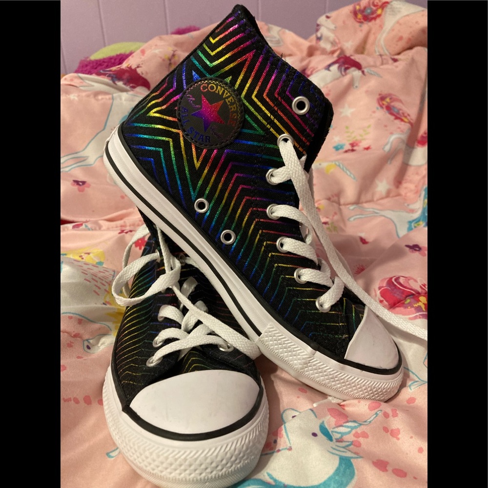Converse Hi-Tops kid’s size 3 sneakers (only worn once!)